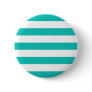 Basic Bluegreen Stripes Pattern Pinback Button