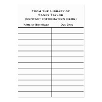Basic Book Insert Card.