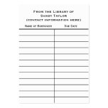 Basic Book Insert Card. business cards