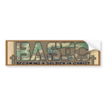 BASIC CHRISTIAN ACRONYM - SOLDIER IN CHRIST bumper stickers