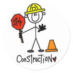 Basic Construction Tshirts and Gifts stickers