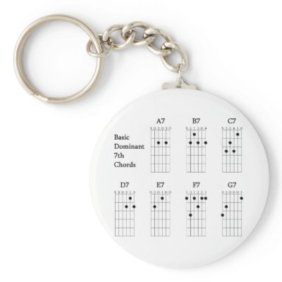 Basic Dominant Seventh Chords Keychains by STUDENT_X