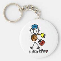 Basic Electrician Tshirts and Gifts Key Chain