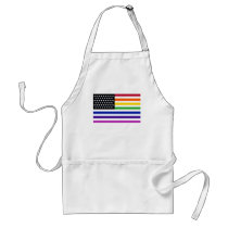 Basic Gay US Flag Crop Aprons