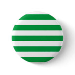 Basic Green and White Stripes Pattern Button