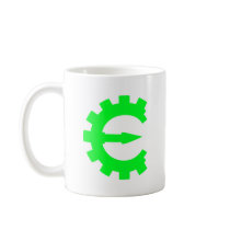 Basic Green Logo Coffee Mugs