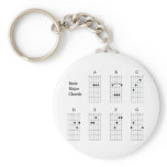 Basic Major Chords Keychains