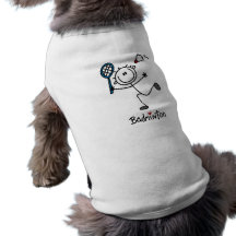 Basic Male Stick Figure Badminton Pet Clothing