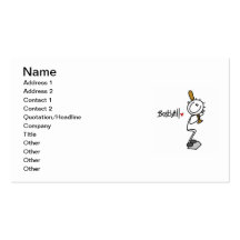 Basic Male Stick Figure Baseball T-shirts and Gift Business Card Template