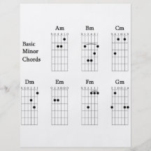 Basic Minor Chords Custom Flyer