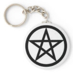 Basic Pentagram keychains