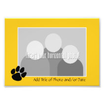 Basic Photo Frame with Tiger Paw Print