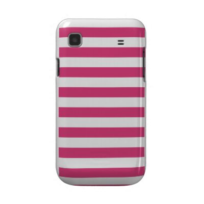 Basic Pink and White Stripes Pattern Samsung Galaxy Case by AbbyCastro