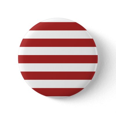 Basic Red and White Stripes Pattern Pinback Button by AbbyCastro