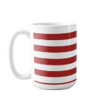 Basic Red and White Stripes Pattern Mug