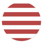 Basic Red and White Stripes Pattern Sticker