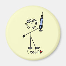 Basic Stick Figure Doctor Magnets