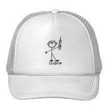 Basic Stick Figure Doctor Trucker Hat