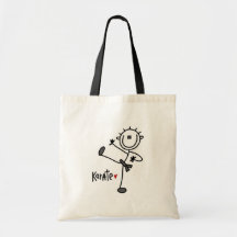 Basic Stick Figure Karate T-shirts and Gifts Canvas Bag