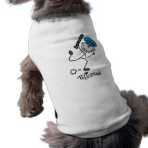 Basic Stick Figure Police Officer Doggie Shirt