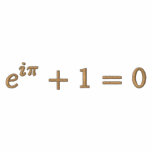 Basic T-Shirt: Euler's identity small. brown