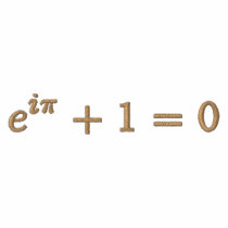 Basic T-Shirt: Euler's identity small. brown