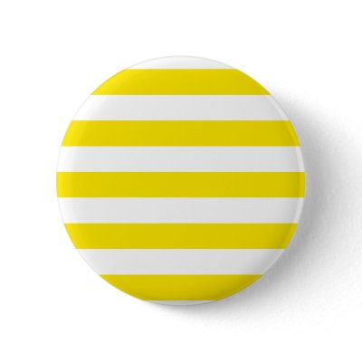 Basic Yellow and White Stripes Pattern Pins by AbbyCastro