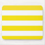 Basic Yellow and White Stripes Pattern Mousepads