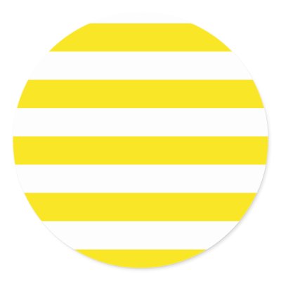 Basic Yellow and White Stripes Pattern Stickers by AbbyCastro