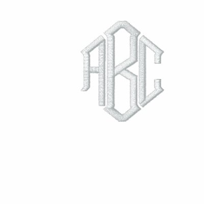 Basic Zip Hoodie Black Monogram Template by windyone