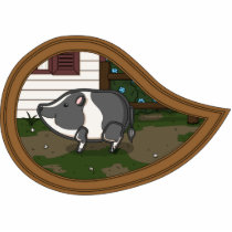 Basil the Pig Photo Sculpture