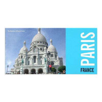 Basilica of Sacré-Cœur Paris France Photo Card 1 by worldphotoscope
