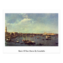 Basin Of San Marco By Canaletto (Ii) Post Card