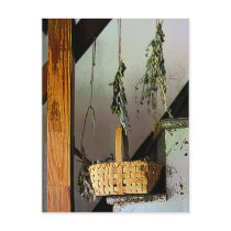 Basket and Drying Herbs