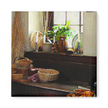 Basket and Plants by Window