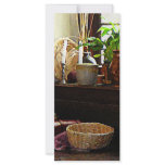 Basket and Plants by Window Rack Card Template