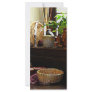 Basket and Plants by Window Rack Card Template