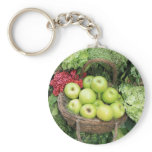 Basket of apples keychains