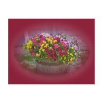 Basket of Blossoms Post Card