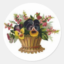 Basket of flowers sticker