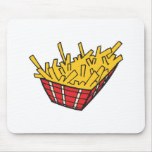 basket of french fries mouse mats