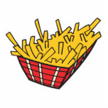 basket of french fries cut out