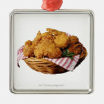 Basket of fried chicken christmas tree ornaments