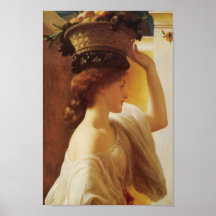Basket of Fruit girl Print