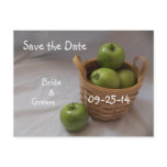 Basket of Green Apple Wedding Postcards