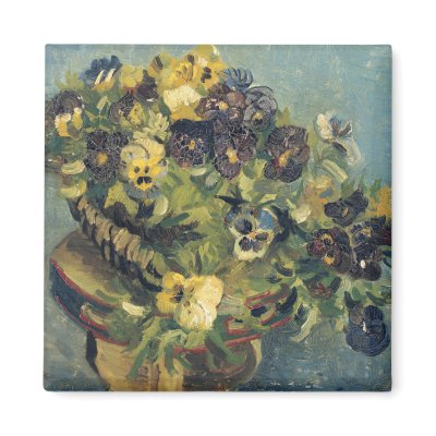 Basket of Pansies, Vincent Van Gogh by VintageArtPosters