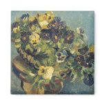 Basket of Pansies, Vincent Van Gogh magnets