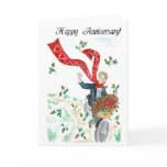 Basket of Roses Anniversary Card