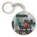 Basket of Yarn on Rocking Chair