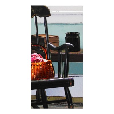 Basket of Yarn on Rocking Chair by SusanSavad
